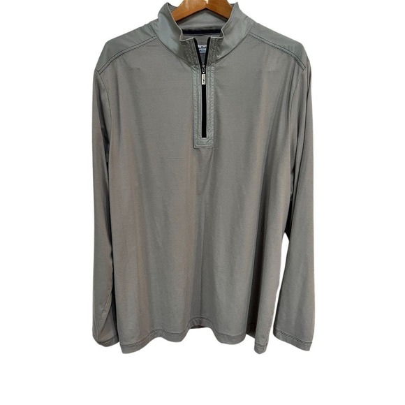 Tommy Bahama‎ Men's XL Gray 1/4 Zip Pullover Long Sleeve Island Zone - Picture 1 of 9